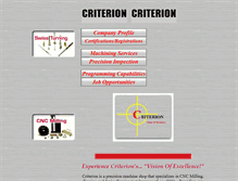 Tablet Screenshot of criteriontool.com